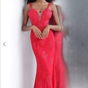Red jovani prom dress